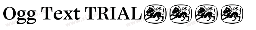 Ogg Text TRIAL字体转换